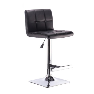 New style PU leather comfortable swivel adjustable bar chair with backrest