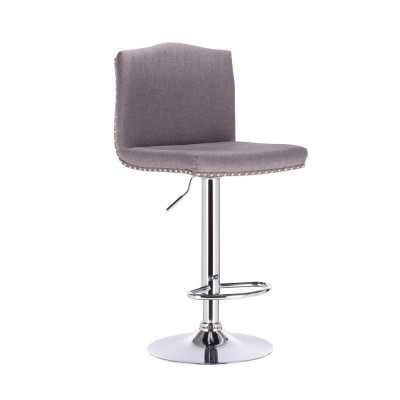 Modern comfortable high adjustable fabric leisure bar chair