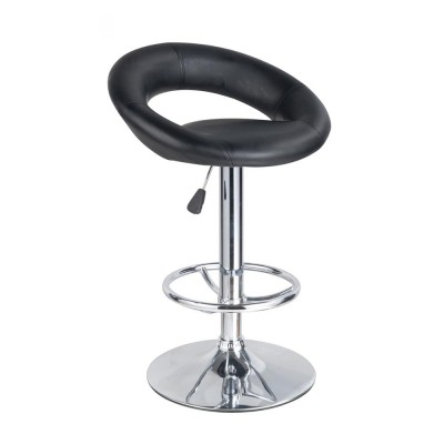 Modern cheap swivel adjustable PU leather and fabric kitchen bar stool & counter stool